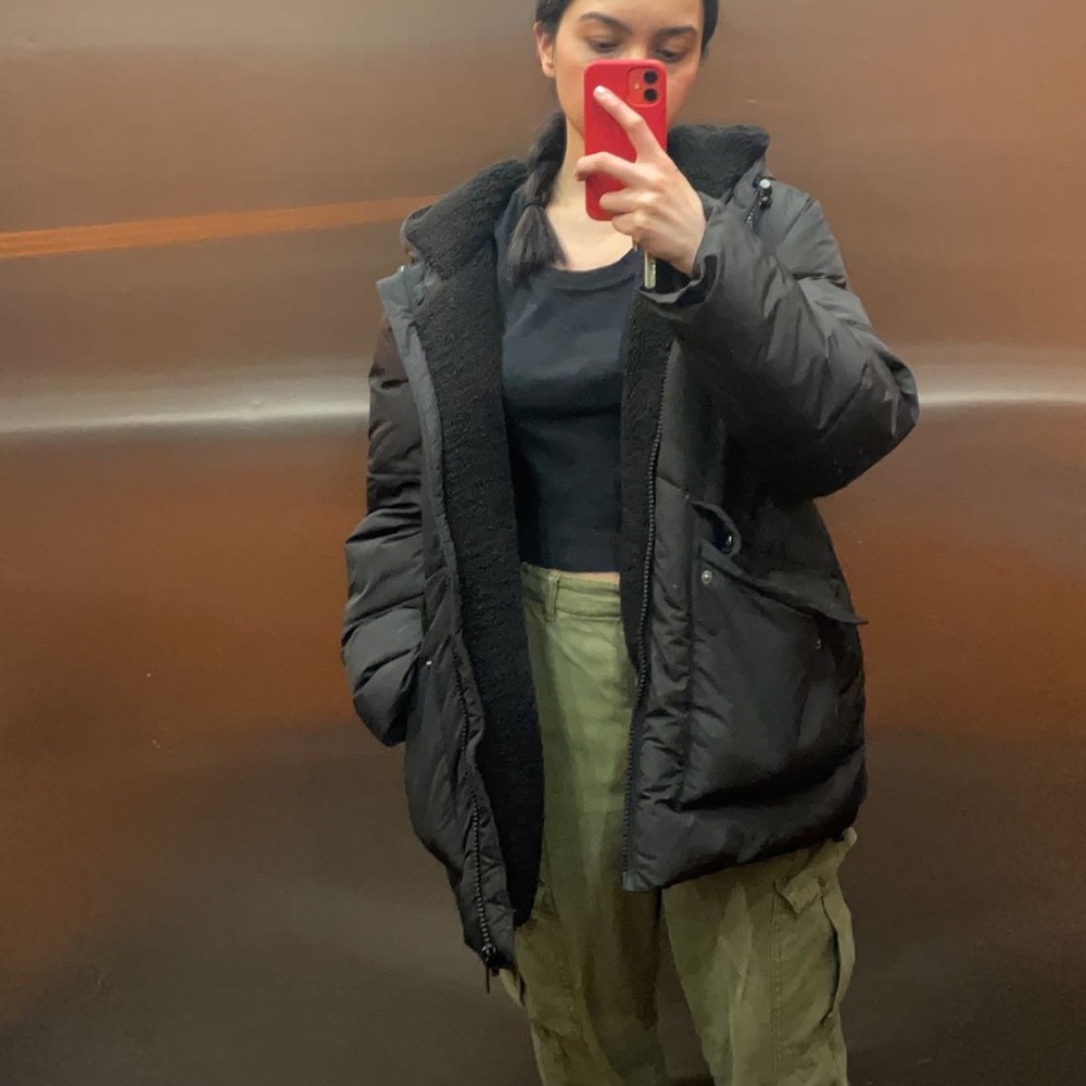 Black winter coat